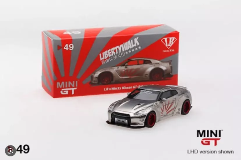 LB Works Nissan GT-R Satin Silver #49 - Açık Jelatin