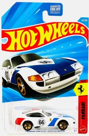 Hot Wheels Ferrari 365 GTB Competizione - Beyaz - Uzun Kart