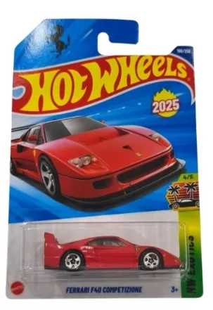 Hot Wheels Ferrari F40 Competizione - Kırmızı - Uzun Kart