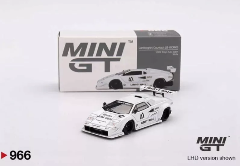 Mini GT Lamborghini Countach LB-Works 2024 Tokyo Auto Salon White