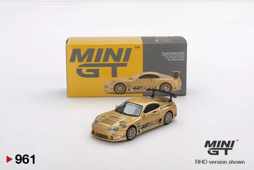 Mini GT - Toyota Supra (A80) Top Secret GT-300 - Top Secret Gold
