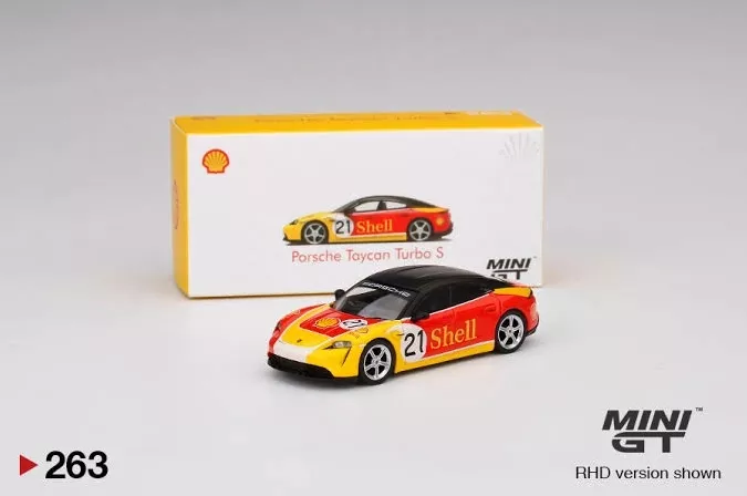 Mini GT - Porsche Taycan Turbo S - Porsche X Shell - MGT00263-R