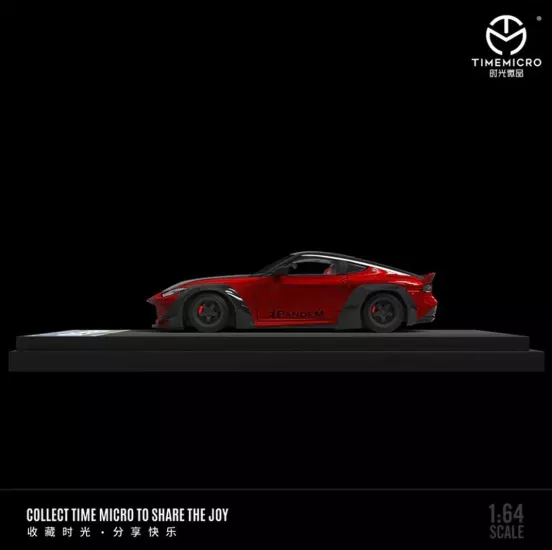 Time Micro 1:64 Nissan 400Z Rocket Bunny Pandem Diecast Model Car – Black & Red