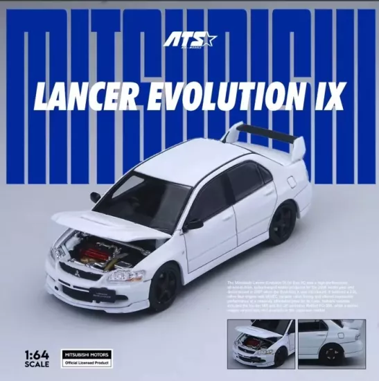 ATS MODEL 1:64 MITSUBISHI LANCER EVOLUTION IX - White