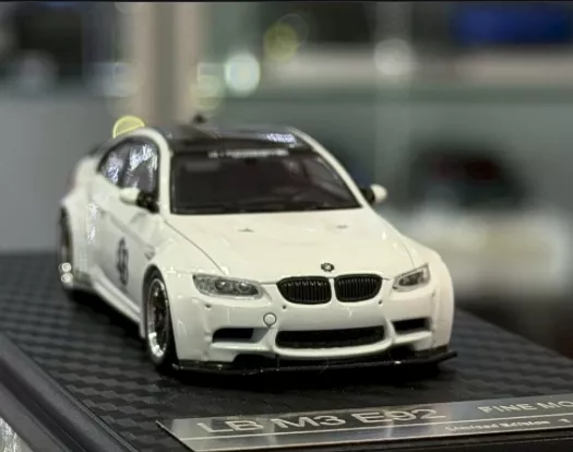 Fine Model - Bmw LB M3 E92 - LB Carbon Roof -White