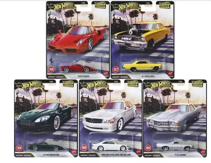 Hot Wheels Premium - Boulevard 156-160 5’li Premium Set