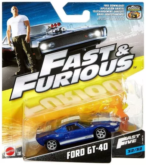 Mattel Fast Furious Ford GT-40 1:43