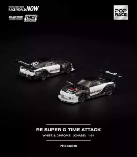 Re Super G Time Attack White & Chrome (Chase Chance) - PR640516