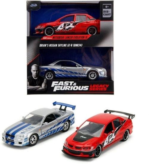 Fast Furious - Nissan Skyline GTR R34 - Mitsubishi Lancer Evo