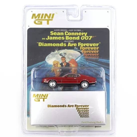 Mini GT 1/64 Ford Mustang Mach 1 ’’Diamonds Are Forever’’ / English - Blister Paket MGT00905-007E