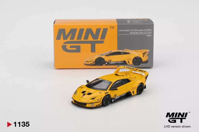 LB-Silhouette WORKS MURCIELAGO GT Evo Yellow MGT01135
