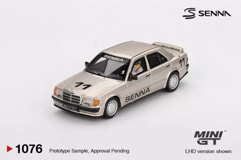 Mercedes-Benz 190 E 2.3-16 #11 Ayrton Senna 1984 Nürburgring Race of Champions w/ Figure