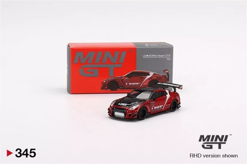 LB Works Nissan GT-R Red #345 - Açık Jelatin - Spoiler Kırık