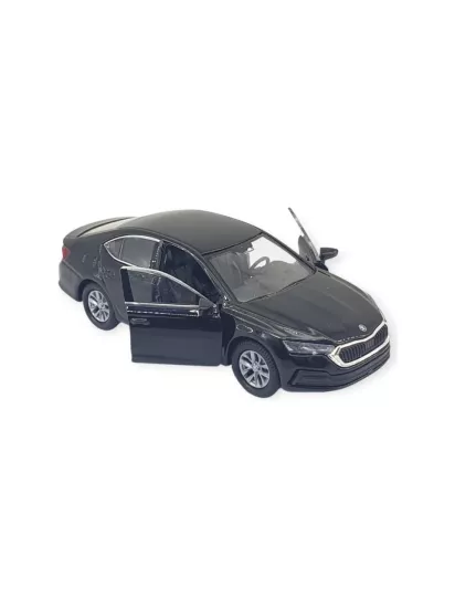 Skoda Octavia Siyah - 1:36 Ölçek Çek Bırak - Kapılar Açılır