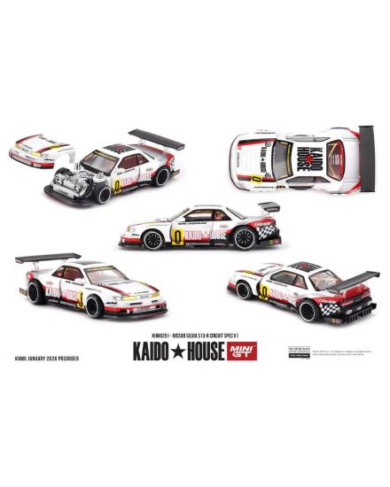Mini GT 1/64 Kaido House Nissan Silvia S13-R Circuit Spec V1 KHMG251