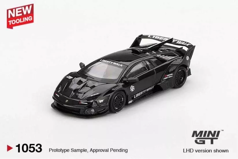 Mini GT 1/64 Lamborghini LB-Silhouette WORKS MURCIELAGO GT Evo Black MGT01053