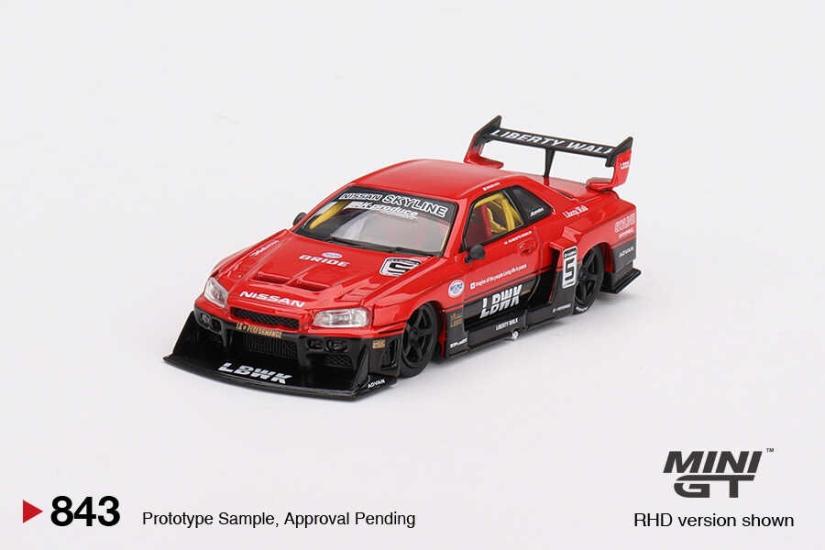 Nissan LB-ER34 Super Silhouette SKYLINE Red/Black MGT00843