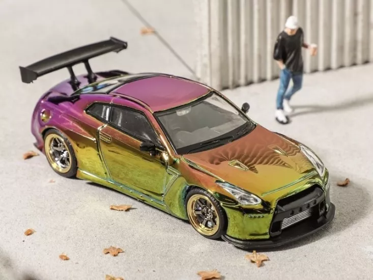 MY Model Collect - Liberty Walk LB GTR R35 (Ayna Hasarlı ve Yapıştırılmış)