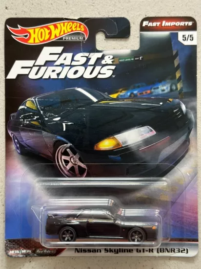 Nissan Skyline GT-R (BNR32) - Fast Furious - Hot Wheels Premium - Blister Çatlak