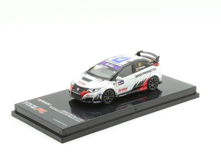Tarmac Works Honda Civic Type R FK2 - 2016 Macau Guia 2.0T Winner Livery Limited Edition 2544 Pcs.