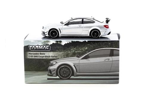 Tarmac Works 1/64 Mercedes-Benz C 63 AMG Coupé Black Series Silver Metallic - GLOBAL64 T64G-009-SL
