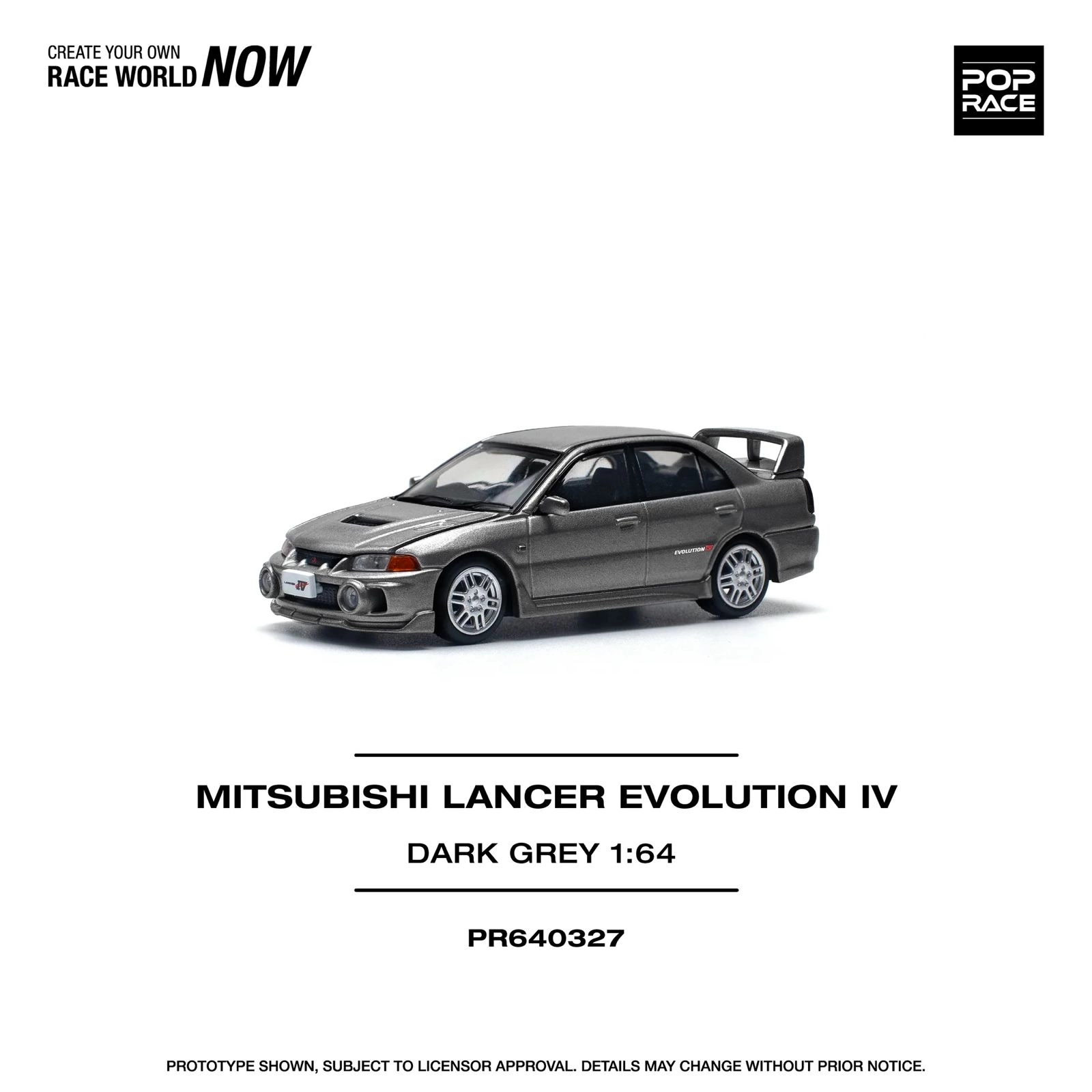 Mitsubishi Lancer Evolution VI Dark Grey 48 - PR640327